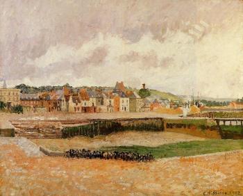 卡米耶 畢沙羅 Afternoon, the Dunquesne Basin, Dieppe, Low Tide